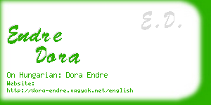 endre dora business card